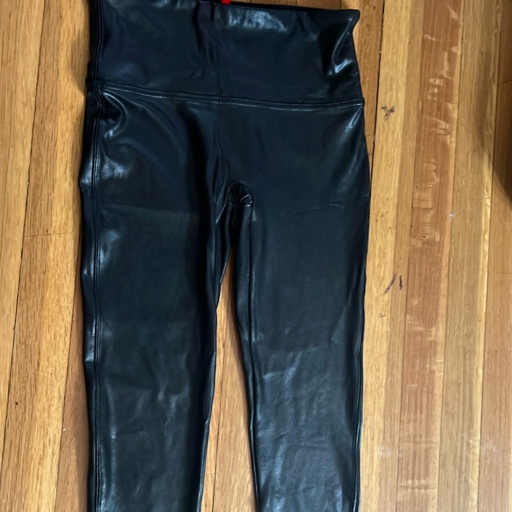 Spanx faux leather leggings